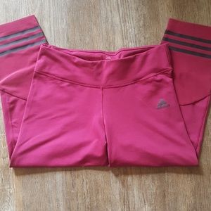 Adidas Workout Capris (Wine)